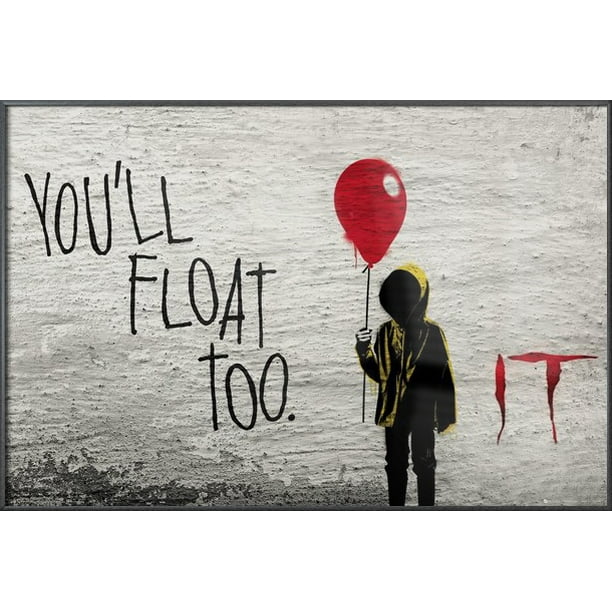 It /"You/'ll Float Too/" Street Art Poster 24 X 36